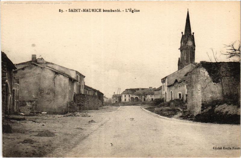 Carte postale ancienne St Maurice eglise