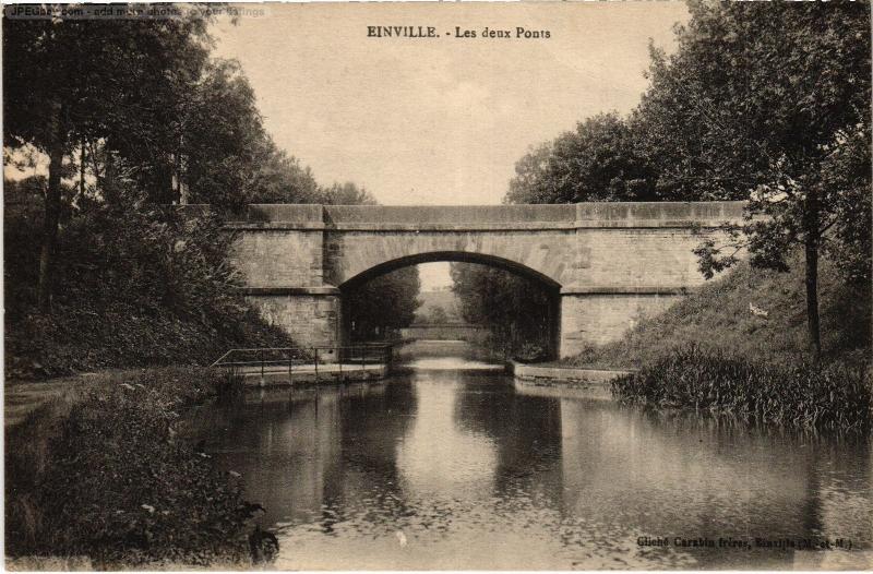 Carte postale ancienne Einville les deux Ponts