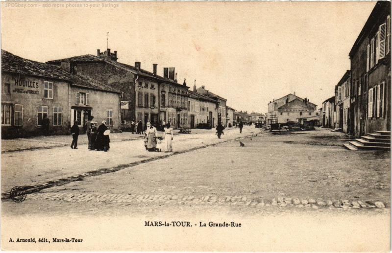 Carte postale ancienne Mars la Tour Grande Rue à Mars-la-Tour