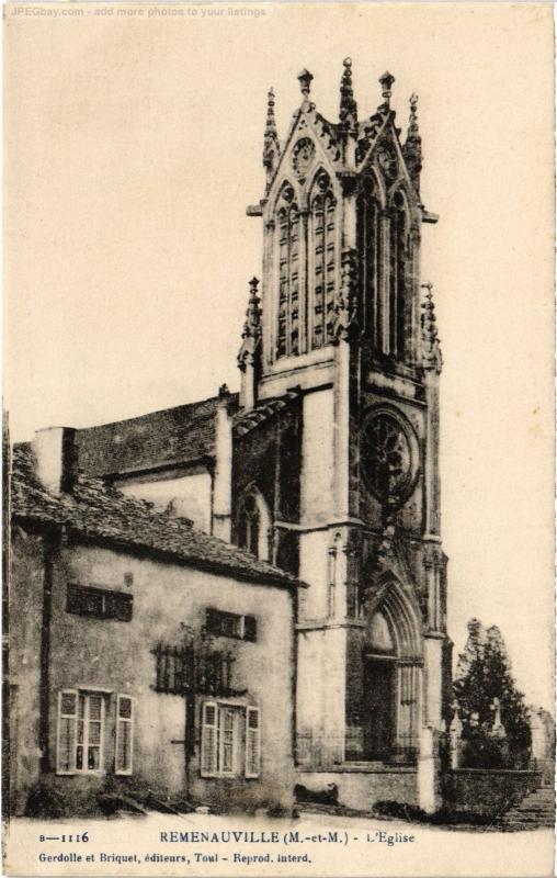 Carte postale ancienne Remenauviller eglise