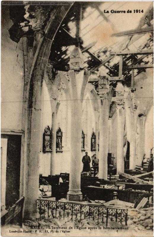 Carte postale ancienne Maixe interieur de l'eglise à Maixe