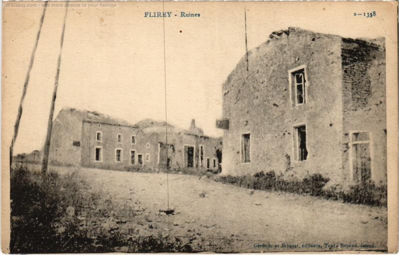 Carte postale ancienne Flirey Ruines à Flirey