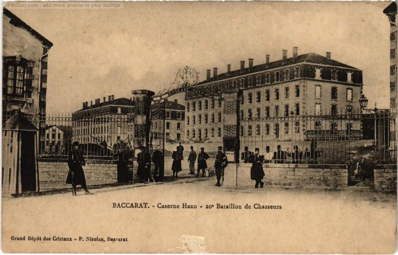 Carte postale ancienne Baccarat Caserne Haxo à Baccarat