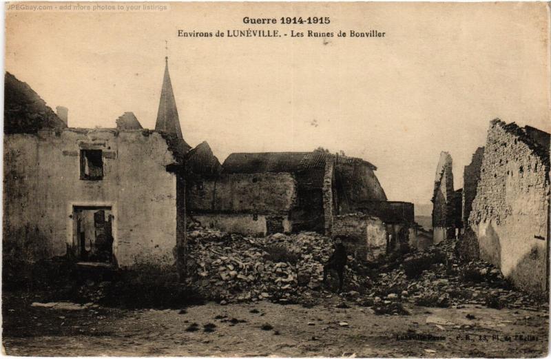 Carte postale ancienne Ruines de Bonviller à Bonviller