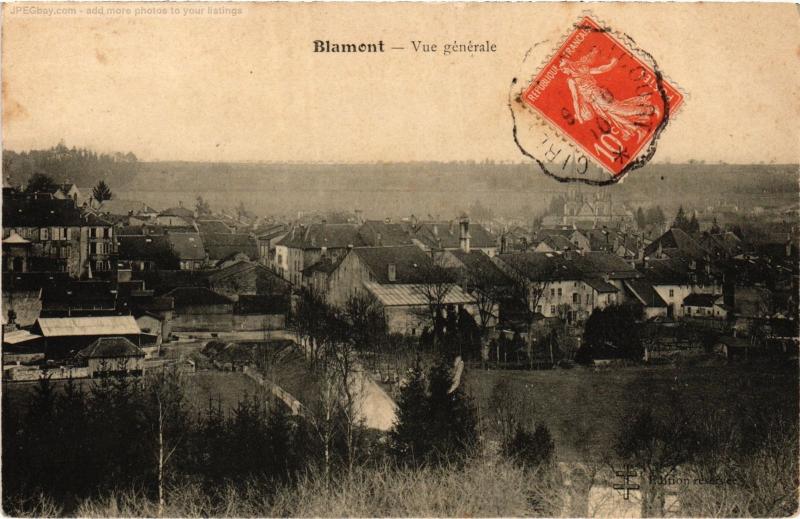 Carte postale ancienne Blamont vue generale