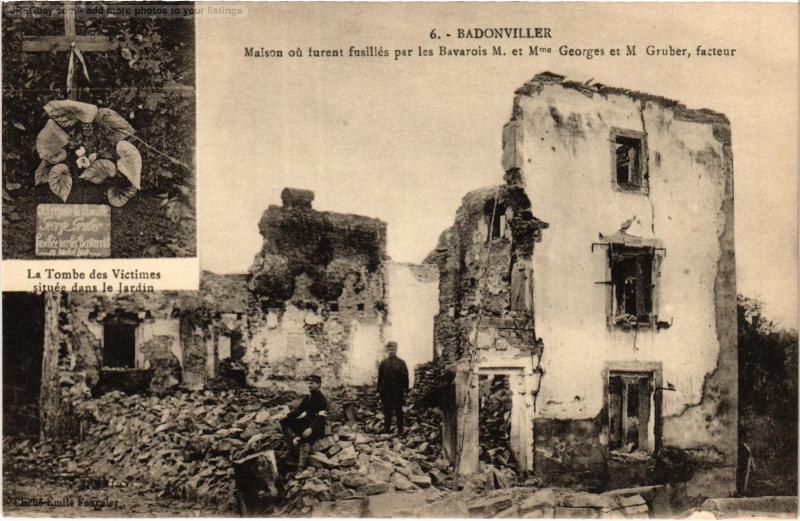 Carte postale ancienne Badonviller souvenir à Badonviller