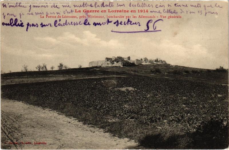 Carte postale ancienne La Ferme de Leomont