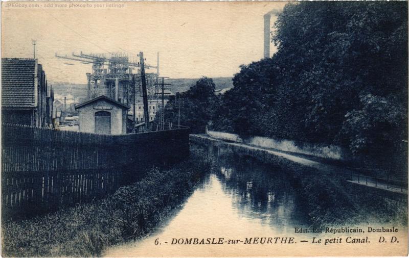 Carte postale ancienne Dombasle le Petit Canal