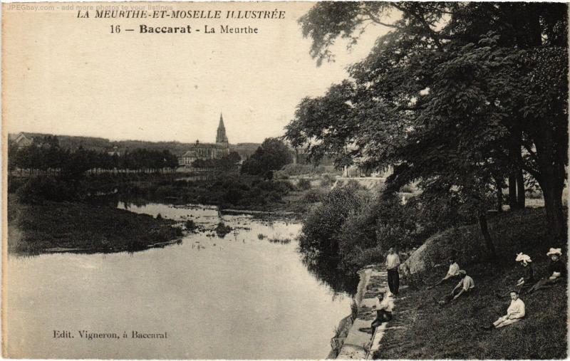 Carte postale ancienne Baccarat la Meurthe à Baccarat