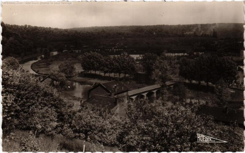 Carte postale ancienne Joeuf Pont sur l'Orne à Joeuf