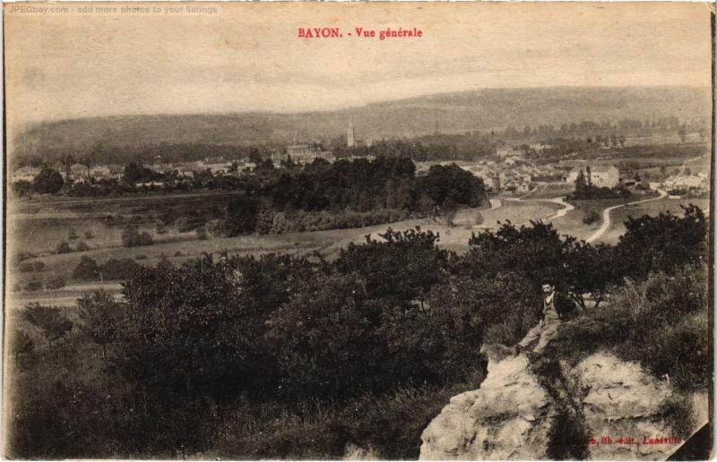 Carte postale ancienne Bayon vue generale à Bayon