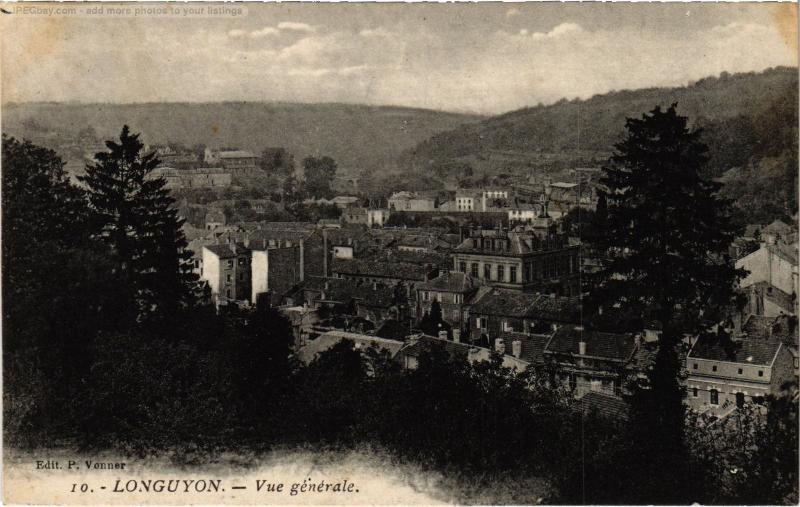 Carte postale ancienne Longuyon vue generale à Longuyon