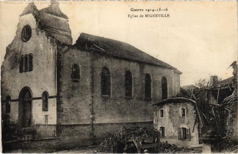 Carte postale ancienne Migneville eglise
