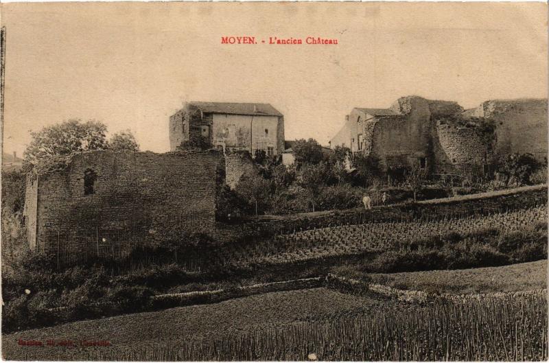 Carte postale ancienne Moyen le chateau à Moyen
