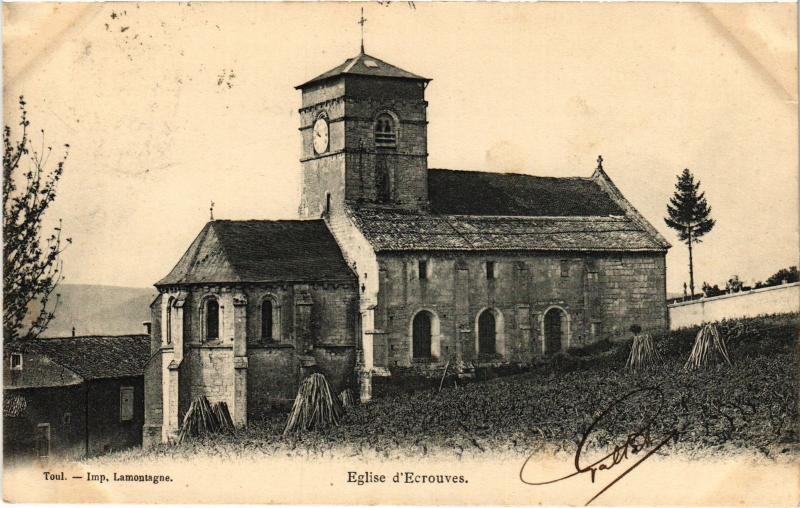 Carte postale ancienne Eglise d'Ecrouves à Rouves