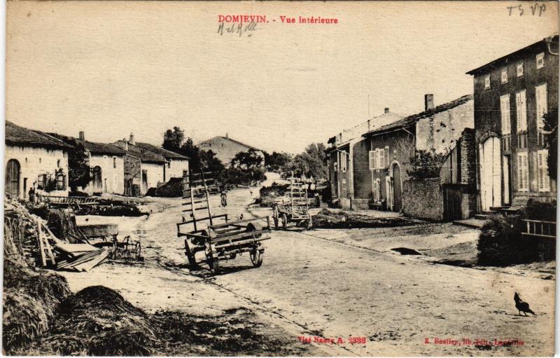 Carte postale ancienne Domjevin vue interieure à Domjevin