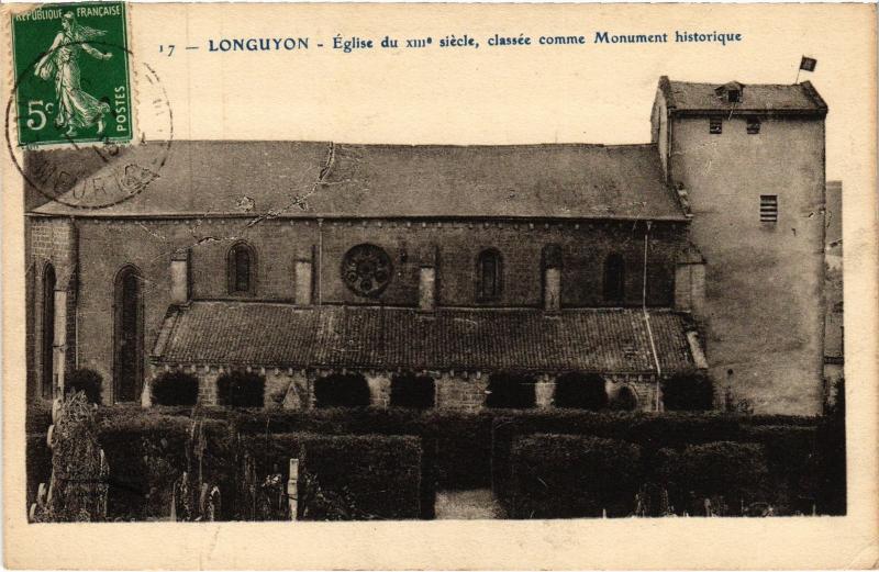 Carte postale ancienne Longuyon eglise à Longuyon