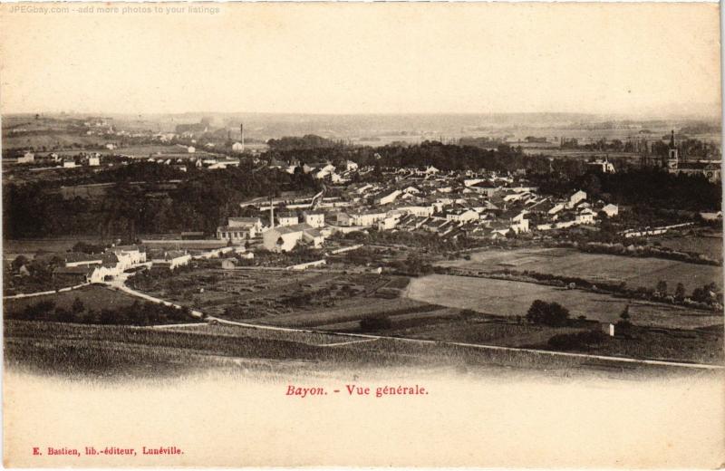 Carte postale ancienne Bayon vue generale à Bayon