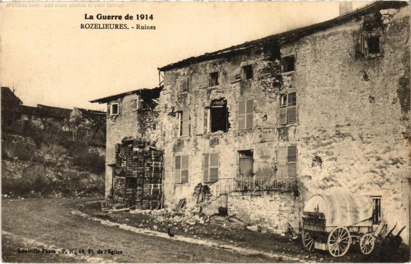 Carte postale ancienne Rozelieures ruines à Rozelieures