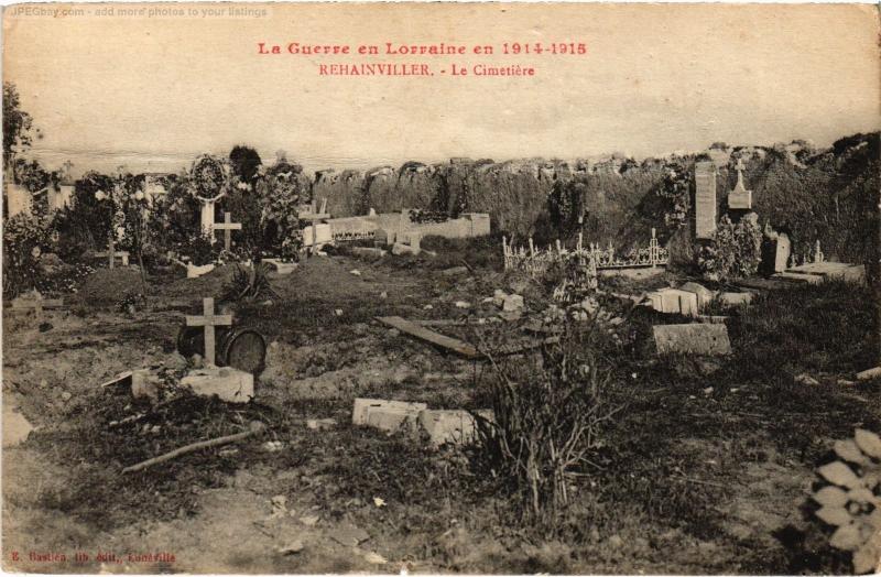 Carte postale ancienne Rehainviler le cimetiere