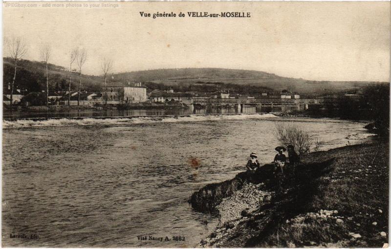 Carte postale ancienne Velle sur Moselle vue generale à Velle-sur-Moselle