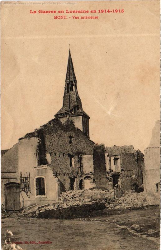 Carte postale ancienne Mont vue interieure