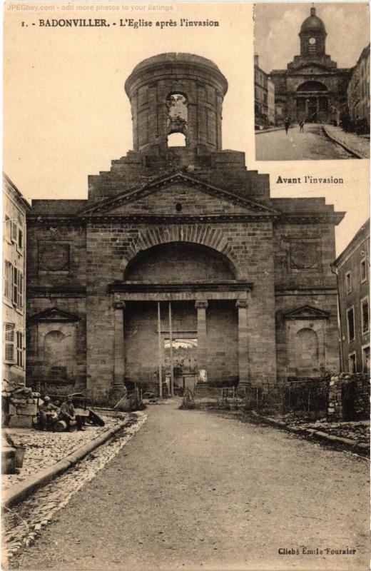 Carte postale ancienne Badonviller Eglise à Badonviller