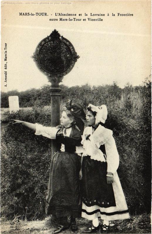 Carte postale ancienne Mars la Tour Alsacienne et la Lorraine a la Frontiere à Mars-la-Tour