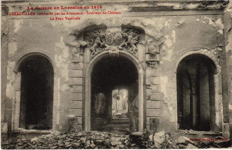 Carte postale ancienne Gerbeviller bombarde par les allemande
