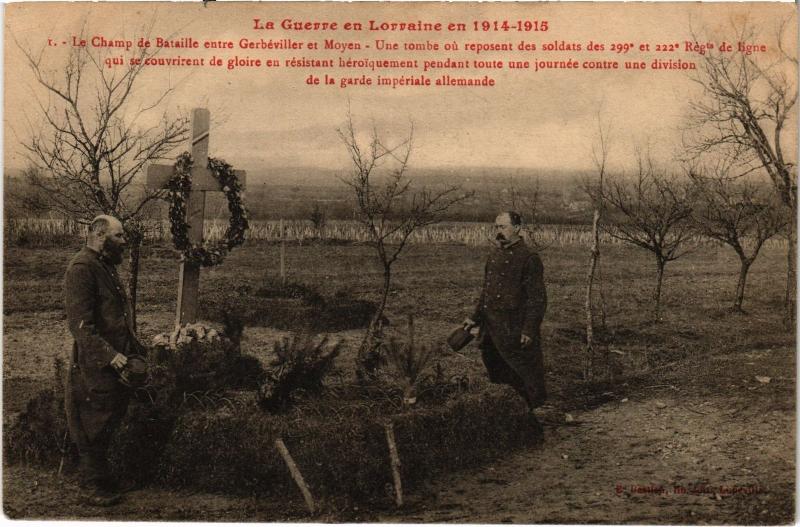 Carte postale ancienne Gerbeviller le champ de bataille de Frescati