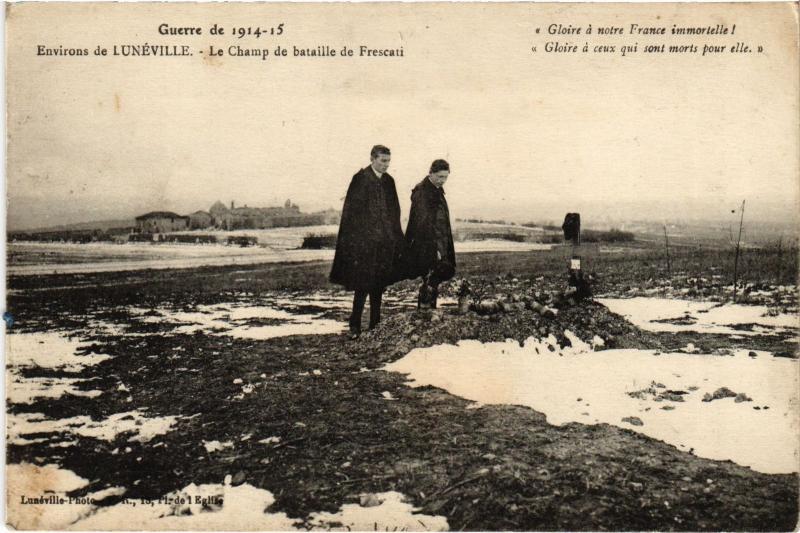 Carte postale ancienne Le champ de bataille de Frescati