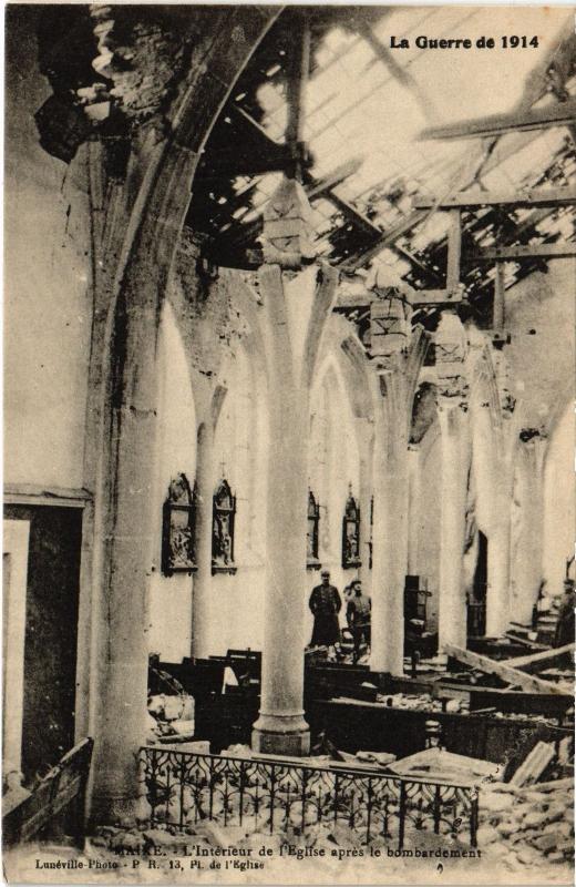 Carte postale ancienne Maixe interieur de l'eglise à Maixe