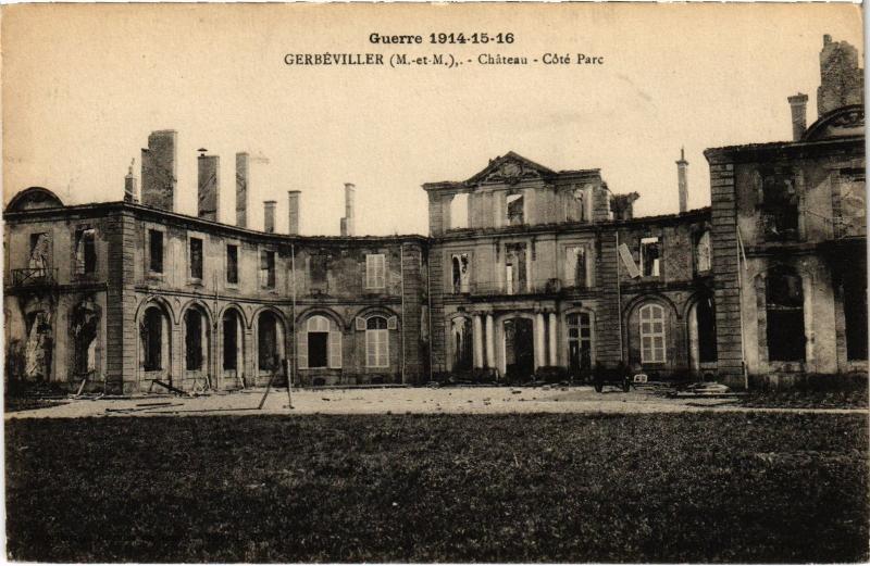 Carte postale ancienne Gerbeviller le chateau