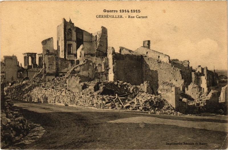 Carte postale ancienne Gerbeviller Rue Carnot