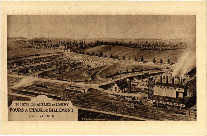 Carte postale ancienne Acieres de Longwy à Longwy