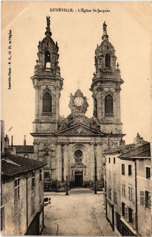 Carte postale ancienne Luneville Eglise Saint-Jacques
