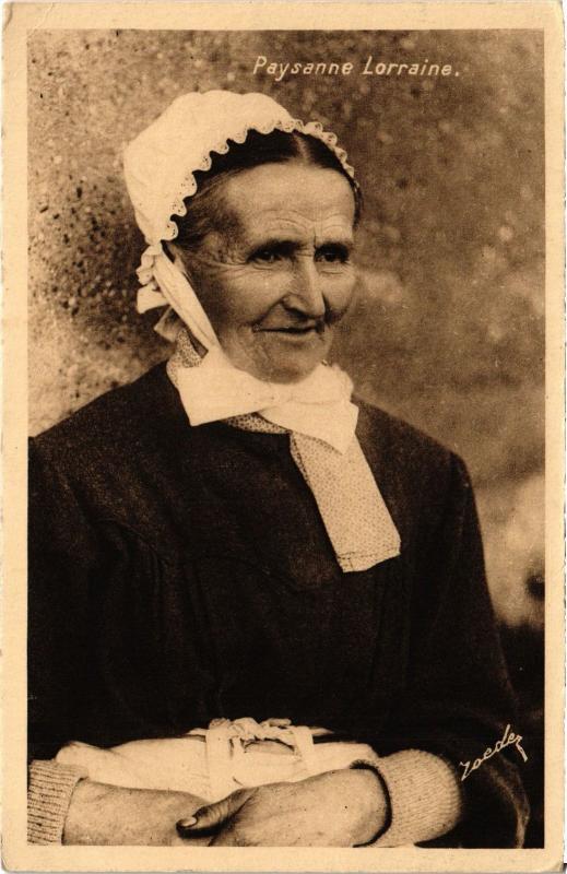 Carte postale ancienne Paysanne Lorraine