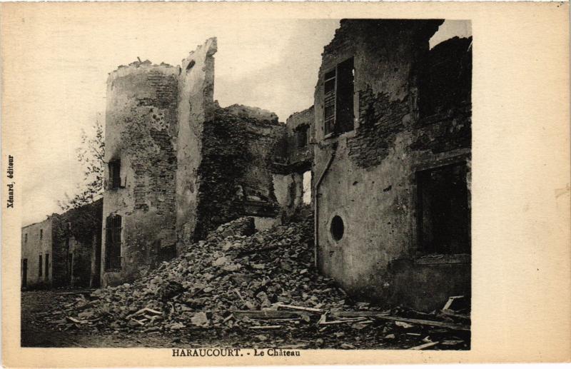 Carte postale ancienne Haraucourt le chateau à Haraucourt