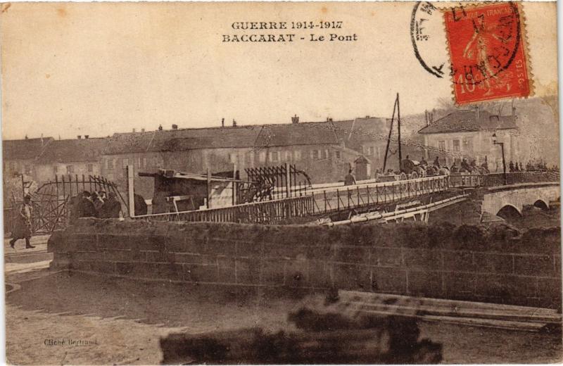 Carte postale ancienne Baccarat le Pont à Baccarat