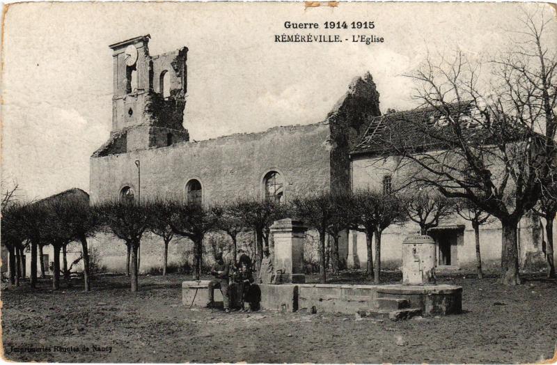 Carte postale ancienne Remereville Eglise