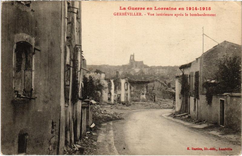 Carte postale ancienne Gerbeviller vue interieure