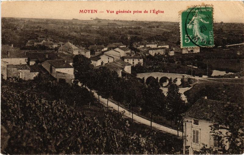 Carte postale ancienne Moyen vue generale à Moyen