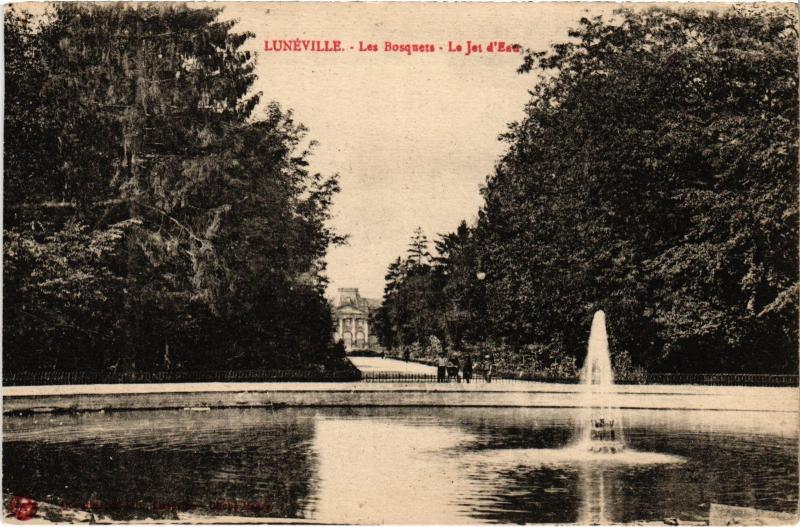 Carte postale ancienne Luneville les Bosquets
