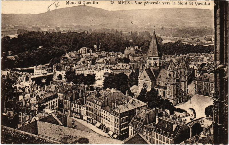 Carte postale ancienne Metz vue generale