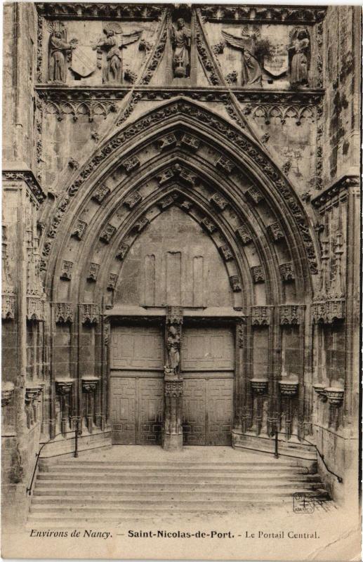 Carte postale ancienne St Nicolas du Port Portail central