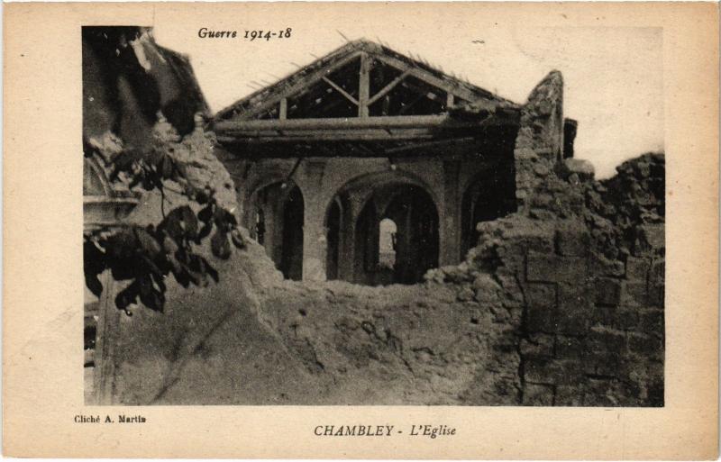 Carte postale ancienne Chambley Eglise