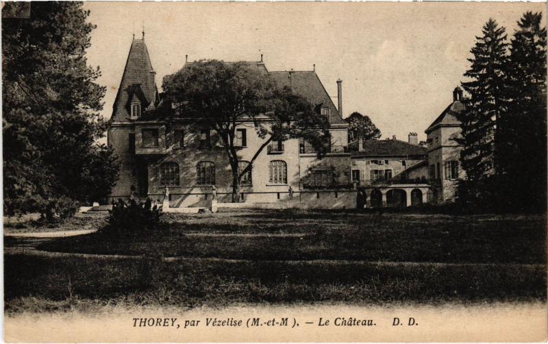 Carte postale ancienne Thorey le chateau