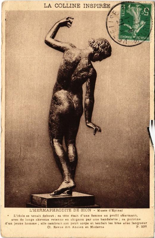 Carte postale ancienne Hermaphrodite Musee d'Epinal