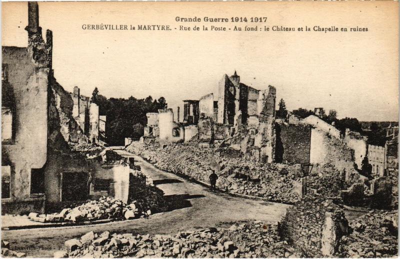 Carte postale ancienne Gerbeviller Rue de la Poste