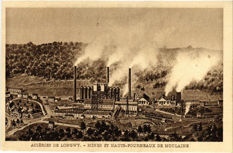 Carte postale ancienne Acieres de Longwy à Longwy